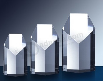 Octagon tall tower awards crystal award goedkope groothandel