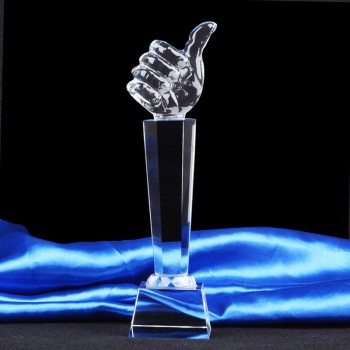 Thumbling The One with The Thumb Crystal Award Cheap Wholesale