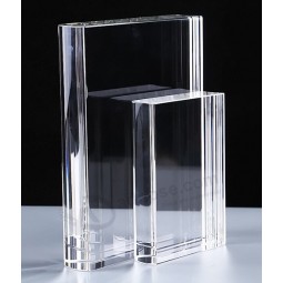 Book Shape Crystal Glass Trophy Award Cheap Wholesale