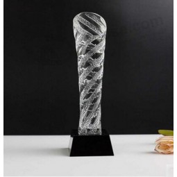 Cheap Custom Pillar Crystal Trophy Award for Decoration