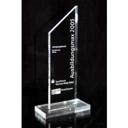 Wholesale Customized high-end Ad-176 Clear Champion Award Souvenir Laser Engraved Acrylic Sport Trophy