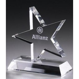 Fabrik Großhandel Kristall Glas Sterne Award Trophäe für Geschenk
