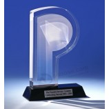 Groothandel op maat gemaakt hoog-Einde ad-193 clear champion trofee laser gegraveerde acryl sport award