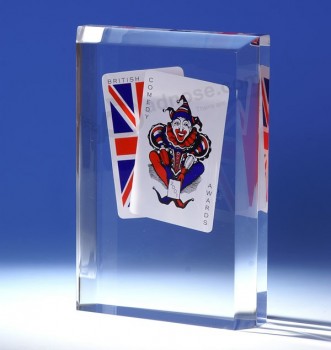 En gros personnalisé haut-Fin ad-199 clair carré presse à chaud champion trophée laser gravé prix du sport acrylique