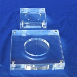 Wholesale Customized high-end Clear Acrylic Display Coin Holder