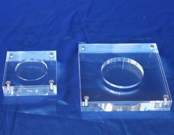 卸売カスタマイズ高-端の明確な磁気アクリルディスプレイコインホルダー
