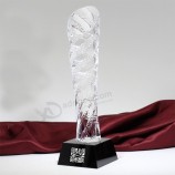 Fabriek te verkopen romeinse kolom vorm kristalglas award trofee goedkope groothandel