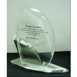 Groothandel op maat gemaakt hoog-Einde ad-213 heldere laser gegraveerde acryl hete pers trofee plaque