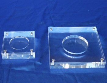 оптовые подгонянные высокие-End прозрачный акриловый магнитный держатель подставки для монет
