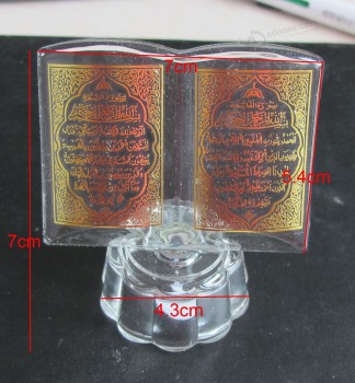70毫米 Small Religious Glass Crystal Book Trophy Cheap Wholesale