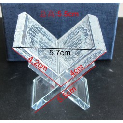 70мм Small Religious Glass Crystal Book Trophy as Gift Cheap Wholesale