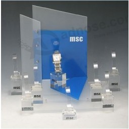 Wholesale Customized high quality Clear Acrylic Display Watch Stand with your logo