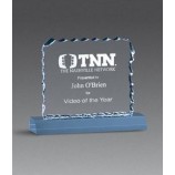 En gros personnalisé de qualité supérieure en gros Pasuveau clair acrylique trophée de récompense de reconnaissance des employés