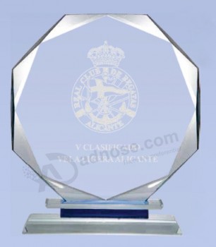 Premio directo de fábrica de cristal, premio de vidrio, trofeo de cristal, trofeo de cristal barato al por mayor