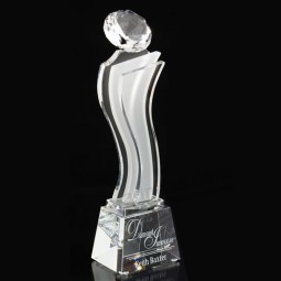 Wholesale customized high quality Clear Laser Engraved Acrylic Trophy Event Award for Event with your logo