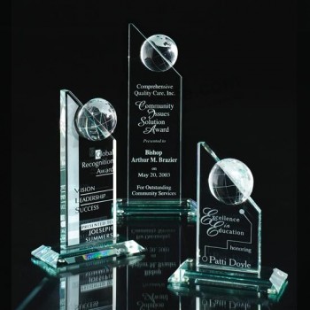 Groothandel aangepaste hoge kwaliteit clear laser gegraveerde acryl trofee event award voor student