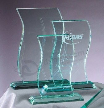 Trofeo de cristal barato al por mayor del precio de fábrica, premio de cristal