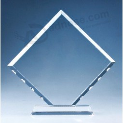 Atacado mais novo prêmio troféu de vidro de cristal para lembrança do presente