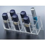 Groothandel aangepaste hoge kwaliteit helder acryl cosmetische lipstick display stand