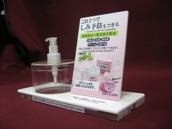 Personalizada de alta calidad acrílico transparente sostenedor de la exhibición del lápiz labial cosmético al por mayor