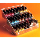 Groothandel aangepaste hoge kwaliteit acryl cosmetische nagelolie display stand