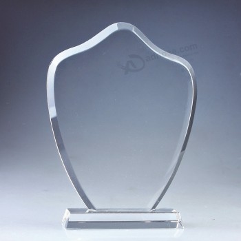 Atacado claro troféu de cristal barato prêmio troféu personalizado