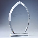 Atacado presente lembrança logotipo personalizado cristal prêmio troféu de vidro