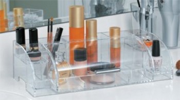 Groothandel op maat gemaakte hoge kwaliteit helder acryl opstaande lipstick cosmetische organizer