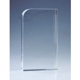 Goedkope op maat gemaakte glazen schild trofee award voor souvenir