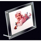 Atacado personalizado de alta qualidade atacado Nãovo claro ímã 4x6 imagem quadro de acrílico transparente