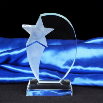 2107 Best Selling Cheap Crystal Glass Trophy Award Wholesale