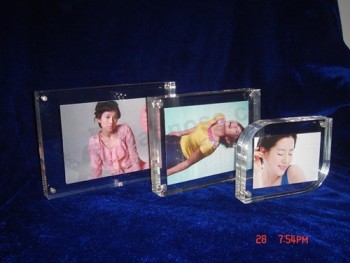 All'ingrosso personalizzato di alta qualità nuovo trasparente 4x6 acrilico foto trasparente magnetico acrilico cornice per foto