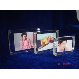 Groothandel aangepaste hoge kwaliteit nieuwe heldere 4x6 acryl foto transparant magnetisch duidelijk acryl fotolijst