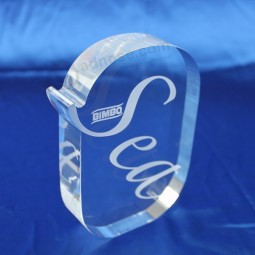 Großhandels kundengebundenes hochwertiges klares Acryltrophäenereignis lasergravierter Andenkenpreis für Ereignissieger