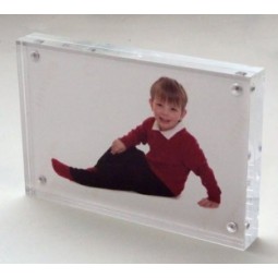 Großhandels kundengebundenes Qualitätsneues klares Acryl 4x6 Bild magnetischer Acrylfotorahmen