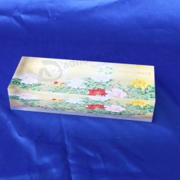 Großhandels kundengebundene hochwertige lasergravierte Andenkengeschenk-freie Acryltrophäe