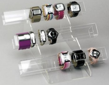 Groothandel aangepaste hoge kwaliteit heldere kleur acryl display sieraden rack