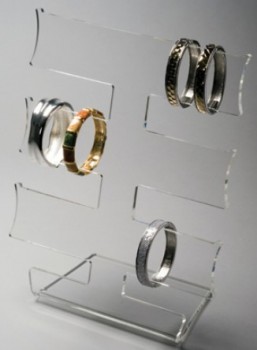 En gros personnalisé de haute qualité claire couleur acrylique affichage bracelet stand