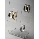 Wholesale customized high quality Clear Color Acrylic Display Bracelet Stand