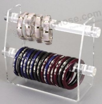 En gros personnalisé de haute qualité couleur transparente acrylique affichage bracelet stand