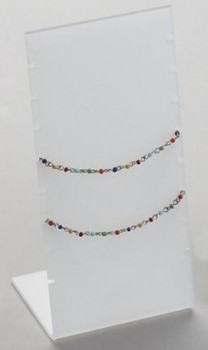 Exhibición de acrílico del collar de la exhibición del color claro de alta calidad al por mayor
