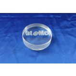 Wholesale customized high-end Laser Engraved Round Souvenir Gift Clear Acrylic Trophy at-160