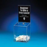 Factory direct wholesale good quality Clear Acrylic Donation Suggestion Vote Box