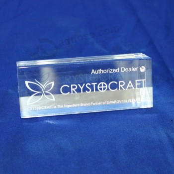 Factory direct wholesale good quality Clear Printed Souvenir Acrylic Cube