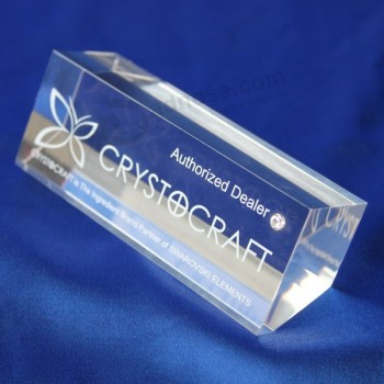 Factory direct Wholesale good quality Clear Office Gift Acrylic Paperweight