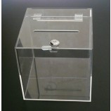 Factory direct Wholesale top quality Clear Acrylic Suggestion Donation Vote Box