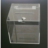 Factory direct sale top quality PMMA Clear Acrylic Donation Box