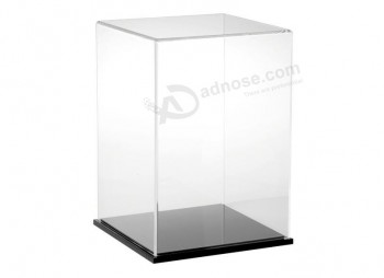 Boîte de trophée acrylique de couleur transparente de qualité supérieure de vente directe d'usine