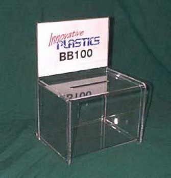 Vendita diretta in fabbrica alta-Fine pmma chiaro acrilico votazione donazione suggerimento scatola