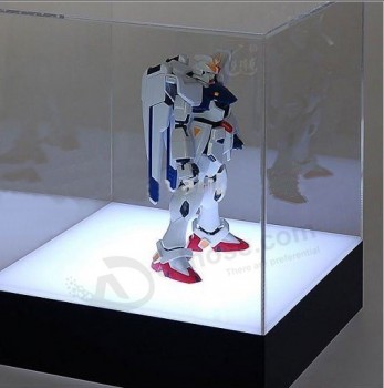 Factory direct sale high-end Transparent Color Acrylic LED Light Illuminated Soccer Display Box